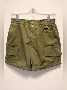 BDG Olive Green Cargo Shorts High Rise Utility Size Small